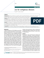 Diagnostic Indices For Vertiginous Diseases: Researcharticle Open Access