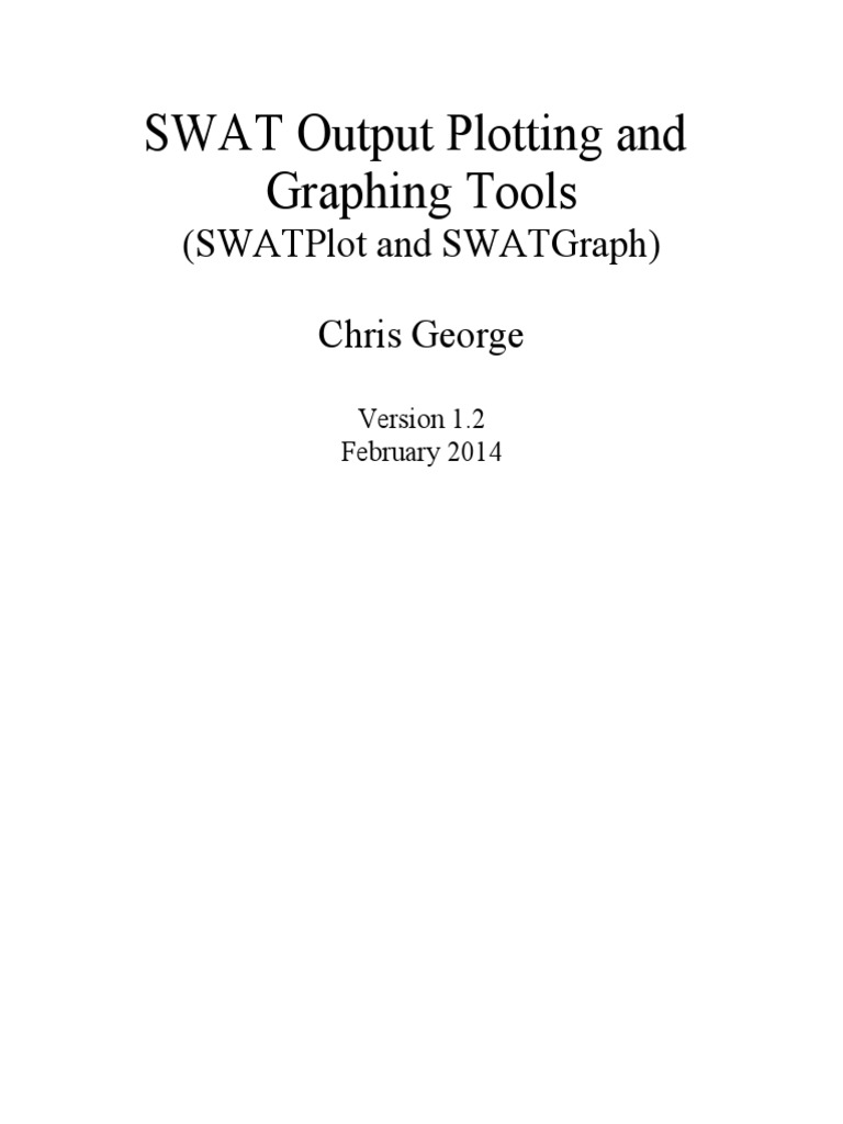 SWAT Output Visualization Tools | PDF | Microsoft Excel | Correlation ...