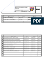 Borang Pendaftaran Pasukan L15