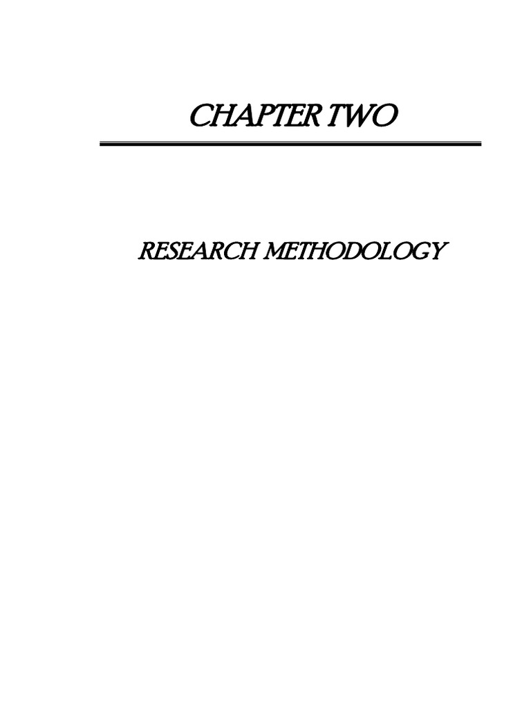 Chapter Two: Research Methodology | PDF
