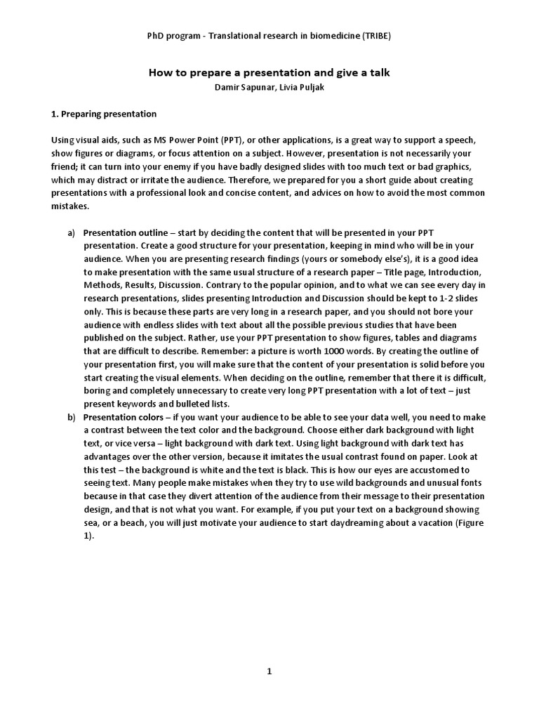How To Give A Presentation | PDF | Typefaces | Serif