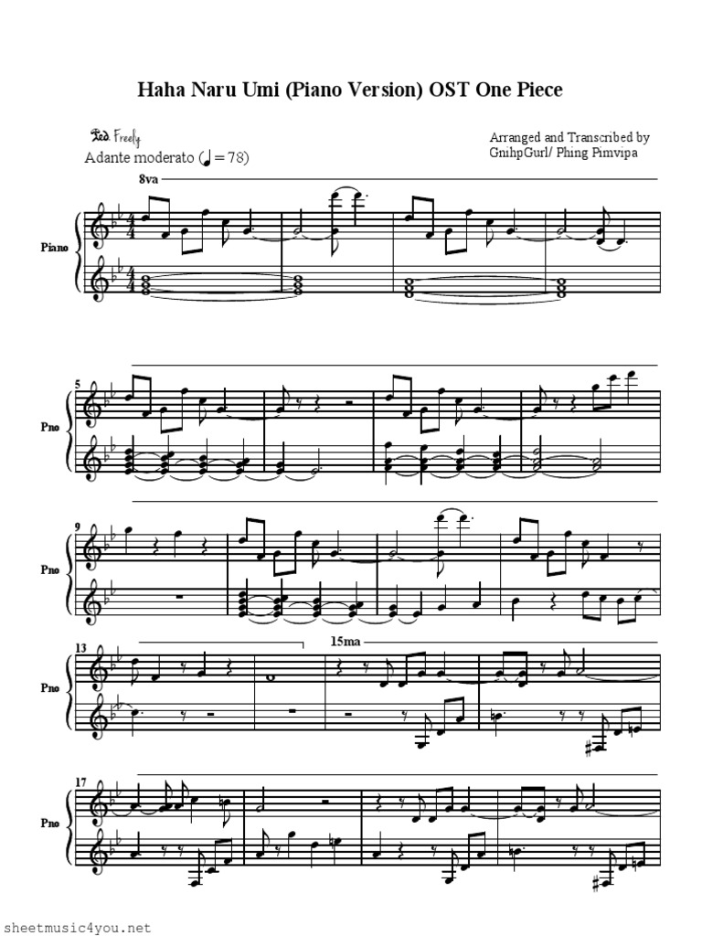 One Piece Haha Naru Umi Mother Sea