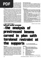 Curved Prestressed Beam