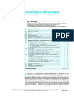 Acoustique des salles et de l'environnement r3112