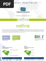 Product Portfolio NATIVIA - 2013