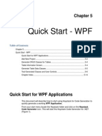 Quick Start - WPF: Table of Contents