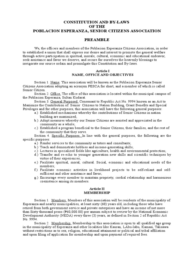 Constitution Committee Board Of Directors