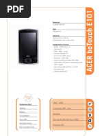 ACER beTouch E101