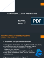 Sewage Pollution Prevention