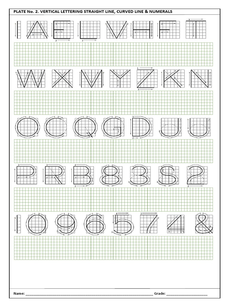 Drawing Techniques for Lettering | PDF