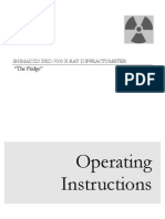 Shimadzu XRD Operating Instructions