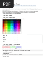 RGB Color Codes Chart