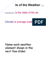 Elements of The Weather Report