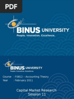 Session 11 - Capital Market Research