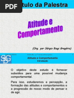 Atitude e Comportamento