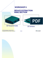 Workshop 6 Mid-Surface Extraction Wing Section: 3D Parasolid Solids 2D Surfaces