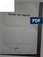 Joja Ath, Studii de Logica