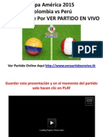 Ver Colombia Vs Perú Online Copa América 2015