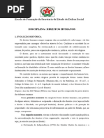 Disciplina - Direitos Humanos
