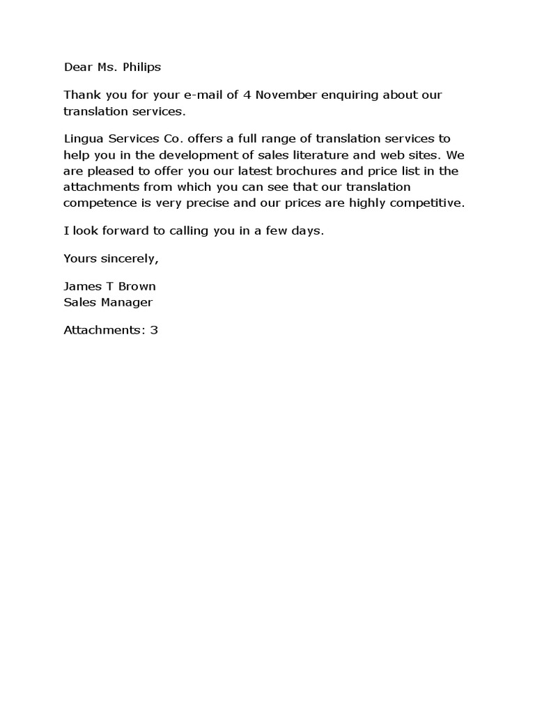 Sample Letter PDF