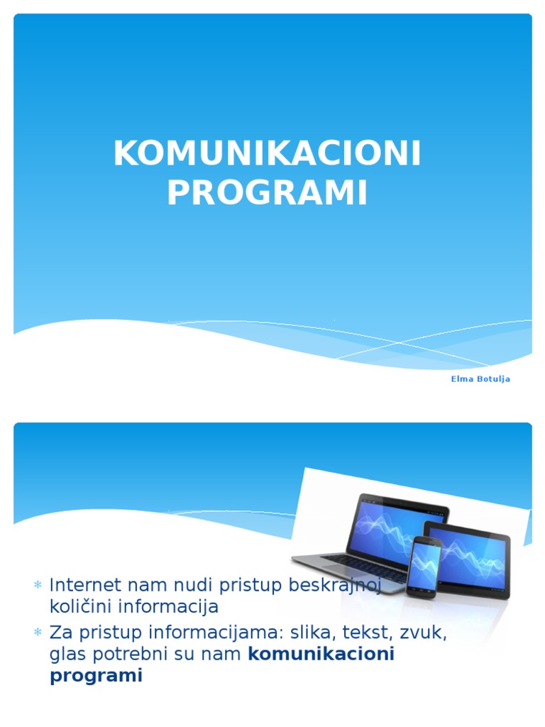 Komunikacioni Programi | PDF