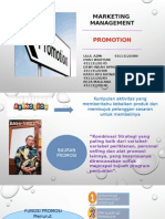 Management Marketing - Promotion