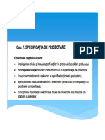 7 - Specificatii de Proiectare PDF