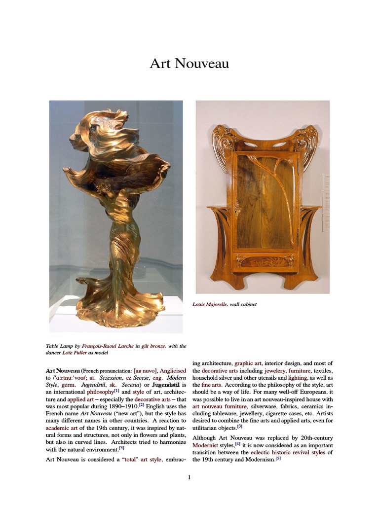 Art Nouveau, Wikipedia PDF Art Nouveau Jewellery