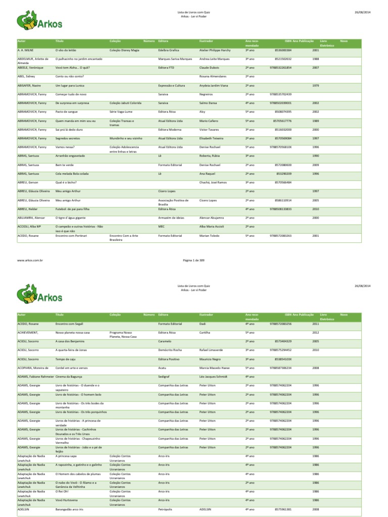 Livros Arkos Pdf