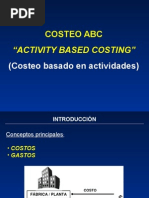 Costos ABC Costeo Basado en Actividades