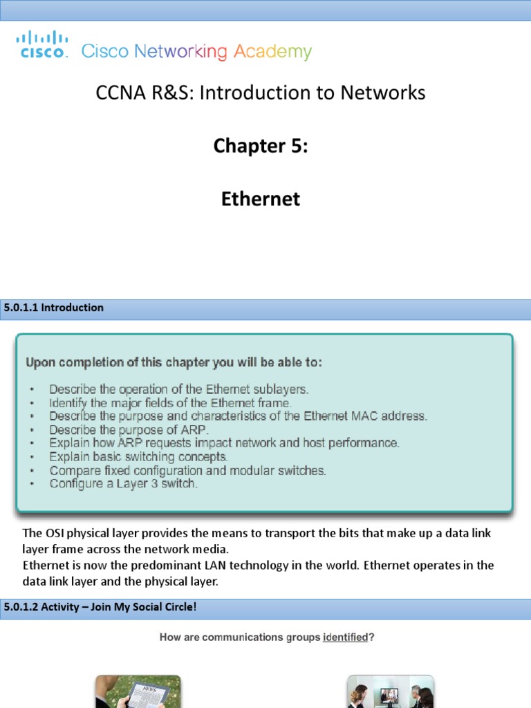 Cisco Netacad Chapter 5 Network Switch