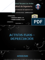 Activos Fijos - Depreciacion