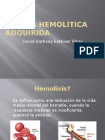Anemia Hemolítica Adquirida