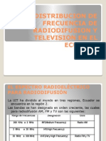 Distribucion de Frecuencia de Radiodifusion y Television