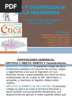 Ética y Deontología en La Ingeniería