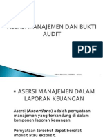 Bukti Audit Dan Asersi Manajemen