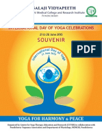 Souvenir of the INTERNATIONAL DAY OF YOGA CELEBRATIONS 2015