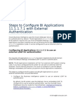 Steps To Configure BI Applications 11.1.1.7.1 With External Authentication