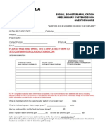 Signal Booster Questionnaire - MOT