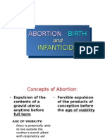 Legal Medicine - Abortion, Birth and Infanticide