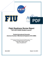 Flight Readiness Review Report