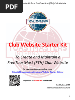 Starter Kit for FTH Club Website - 2015 06