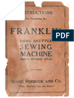 Franklin-Long-Shuttle No 117.42 Sold by Sears 1911