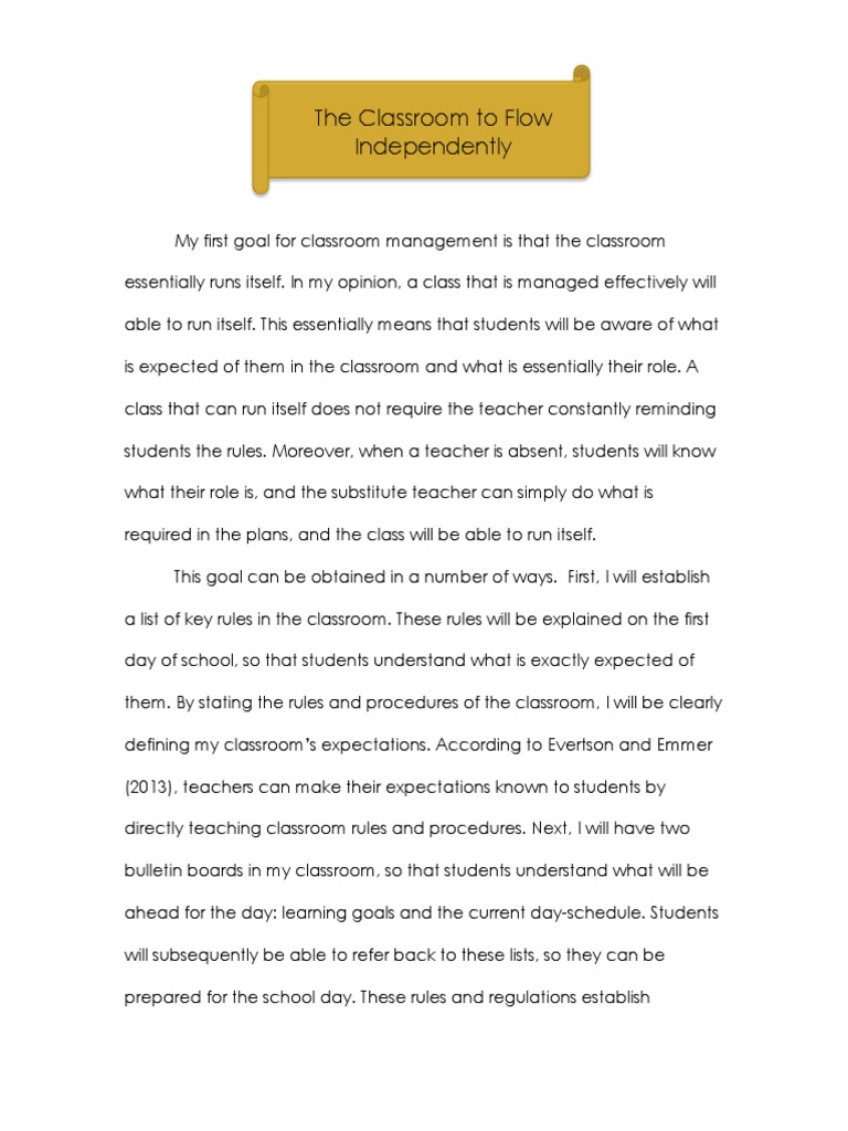 Classroom Goals | PDF | Classroom Management | Classroom