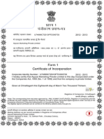 Certificate of Incorporation 180313 D 20130318 3658811 CERTIFICATE