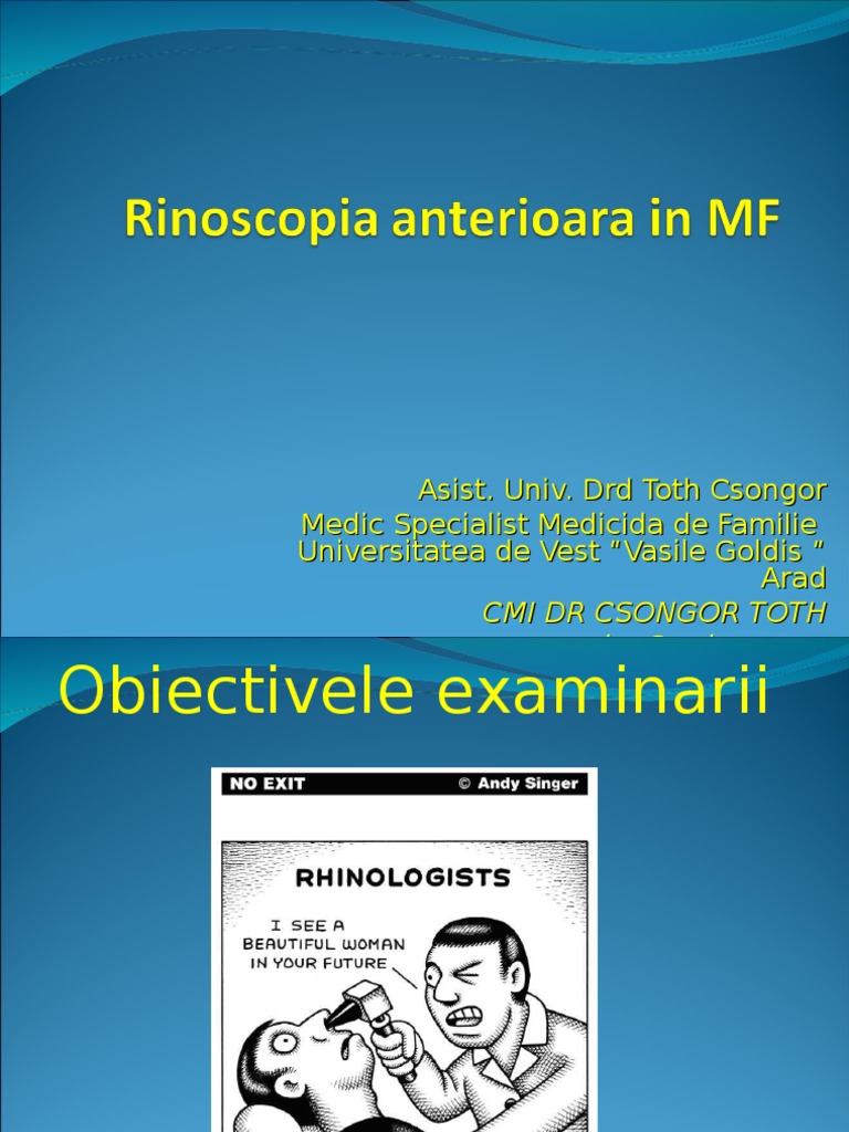 Rinoscopia Anteriorara in MF | PDF