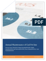 Annual Maintenance of CSD Pet Line