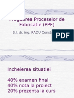 Pregatirea Proceselor de Fabricatie