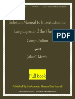 Solution Manual To Introduction To Languages and The Theory of Computation (3rd Ed) by John C. Martin