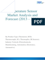 Temperature Sensors Market Is Expected To Reach $6.05 Billion by 2020, Growing at A CAGR of 5.11%
